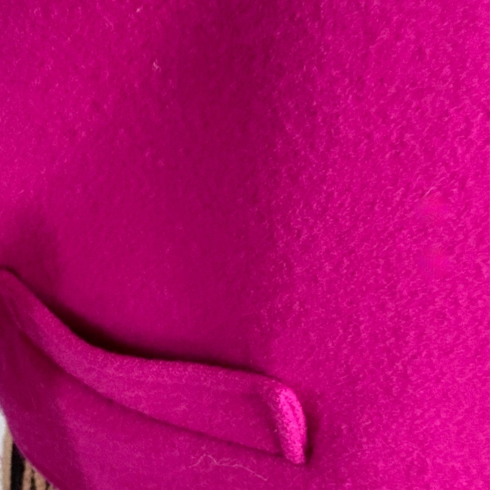 Women's Stunning Raspberry Pink Wool Short Jacket, Roth-Le-Cover Coat. S. 10-12. - Picture 4 of 16